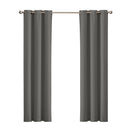 DreamZ Blockout Curtain Blackout Curtains Eyelet Room 102x213cm Charcoal