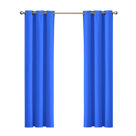 DreamZ Blockout Curtain Blackout Curtains Eyelet Room 102x160cm Royal Blue