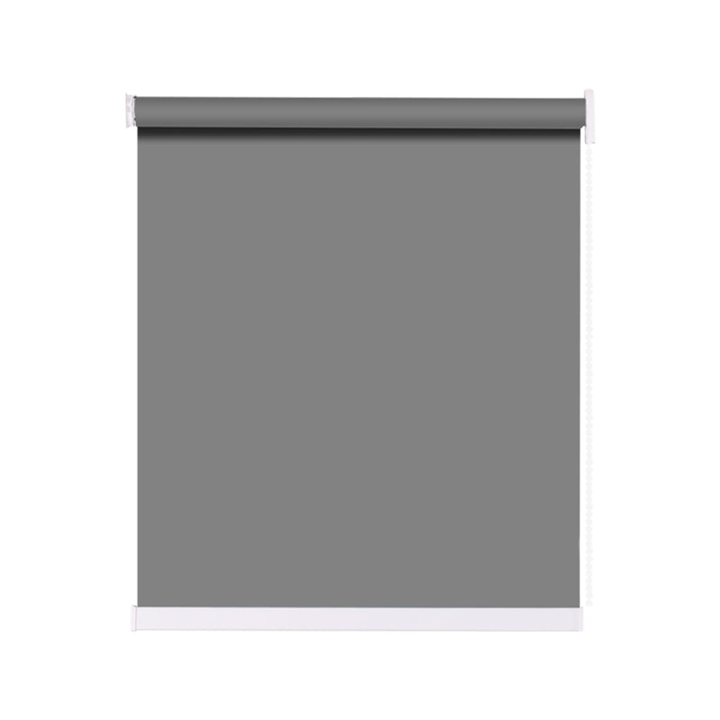 Modern Blockout Roller Blinds Curtain Full Sun Shading Dark Grey 120cmx210cm