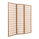 Levede 3 Panel Free Standing Foldable  Room Divider Privacy Screen  Wood Frame