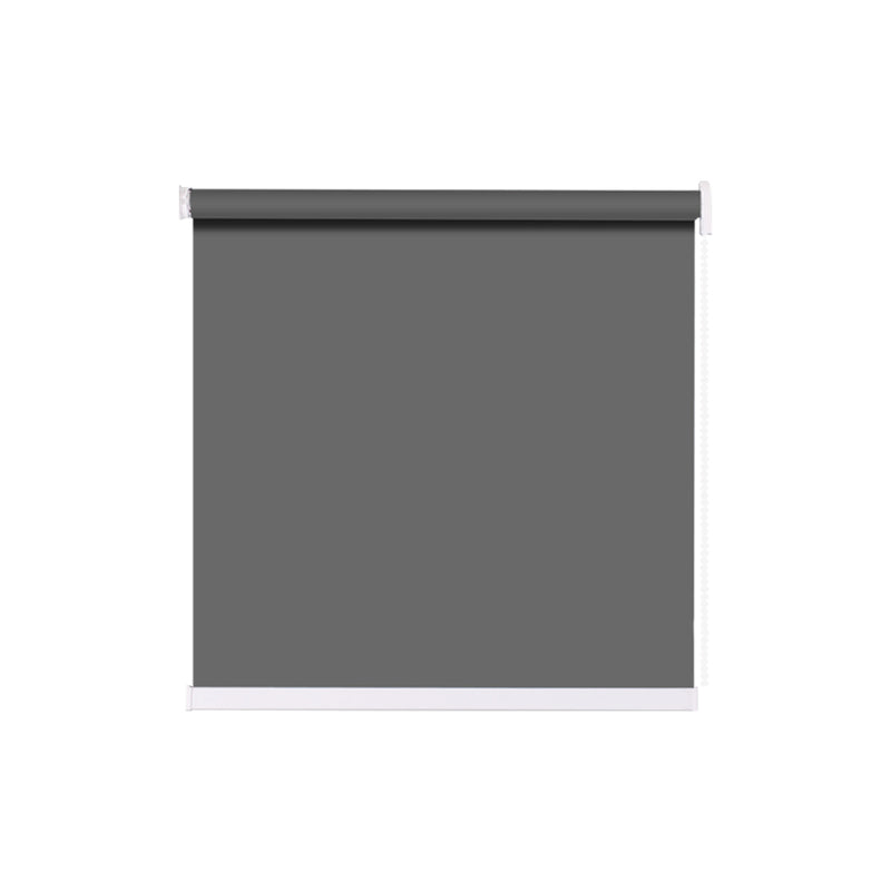 Modern Blockout Roller Blinds Curtain Full Sun Shading Dark Grey 180cmx210cm