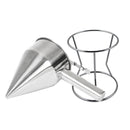 Stainless Steel Funnel Batter Dispenser Pancake Cupcake Waffle Tool With Stand