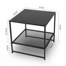 Coffee Table Antique End Tables Side Storage Steel Modern Furniture Open Shelf