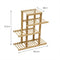 4 Tiers Premium Bamboo Wooden Plant Stand In/outdoor Garden Planter Flower shelf