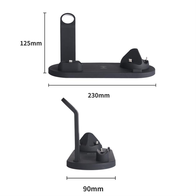 3in1 Charging Dock Qi Wireless Charger Station For Apple iPhone iWatch Samsung