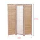 Levede 3 Panel Free Standing Foldable  Room Divider Privacy Screen Wood Frame