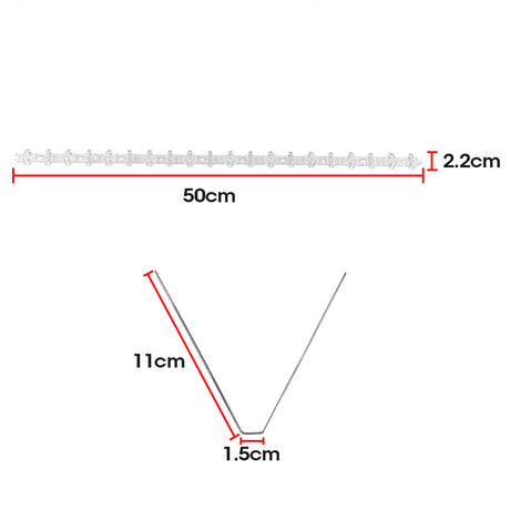 10x 50cm Bird Spikes  PP base Pigeon Gull Starling