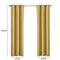 DreamZ Blockout Curtain Blackout Curtains Eyelet Room 102x160cm Mustard