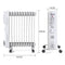 Spector 2400W Electric Portable 11 Fin Oil Heater w/24h Timer Column Heat