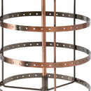 Earring Holder Stand Jewelry Display Hanging Rack Storage Metal Organizer 4 Tier Bronze