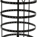 Earring Holder Stand Jewelry Display Hanging Rack Storage Metal Organizer 4 Tier Black