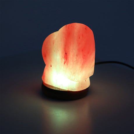 Himalayan Love Shape Salt Lamp Led Usb Color Changing