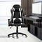 Levede Executive Gaming Office Chair Racing Computer PU Leather Recliner Silver