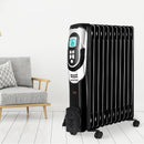 Spector 1500W Electric Portable 11 Fin Oil Heater w/24h Timer/Column/Heat/ Wheels