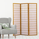 Levede 3 Panel Free Standing Foldable  Room Divider Privacy Screen  Wood Frame