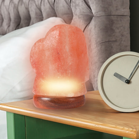 Himalayan Love Shape Salt Lamp Led Usb Color Changing