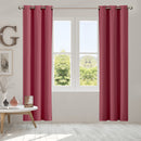 DreamZ Blockout Curtain Blackout Curtains Eyelet Room 102x241cm Wine