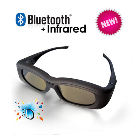 3D Active Glasses with Bluetooth & Infra-Red Technology