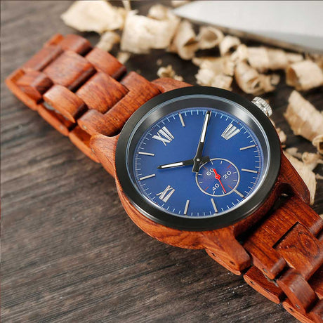 Handcrafted Kosso Wood Watch - Best Gift Idea!