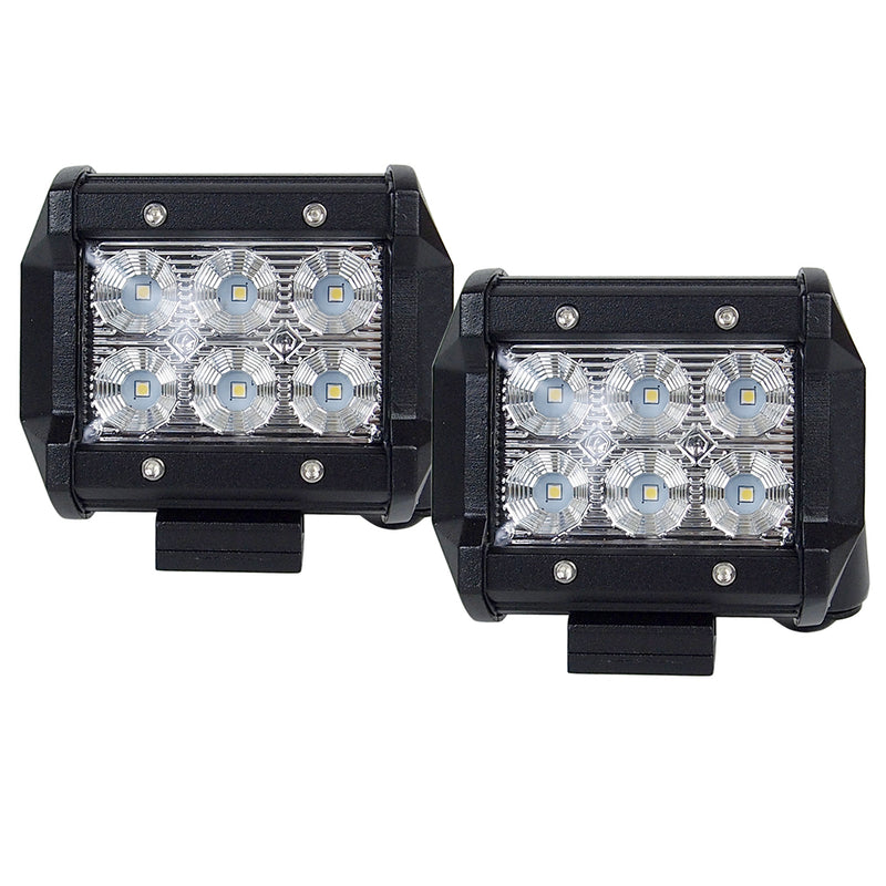 Pair 4inch 30W CREE LED Light Bar Flood Beam Offroad Work Lamp Save On 35W/45W