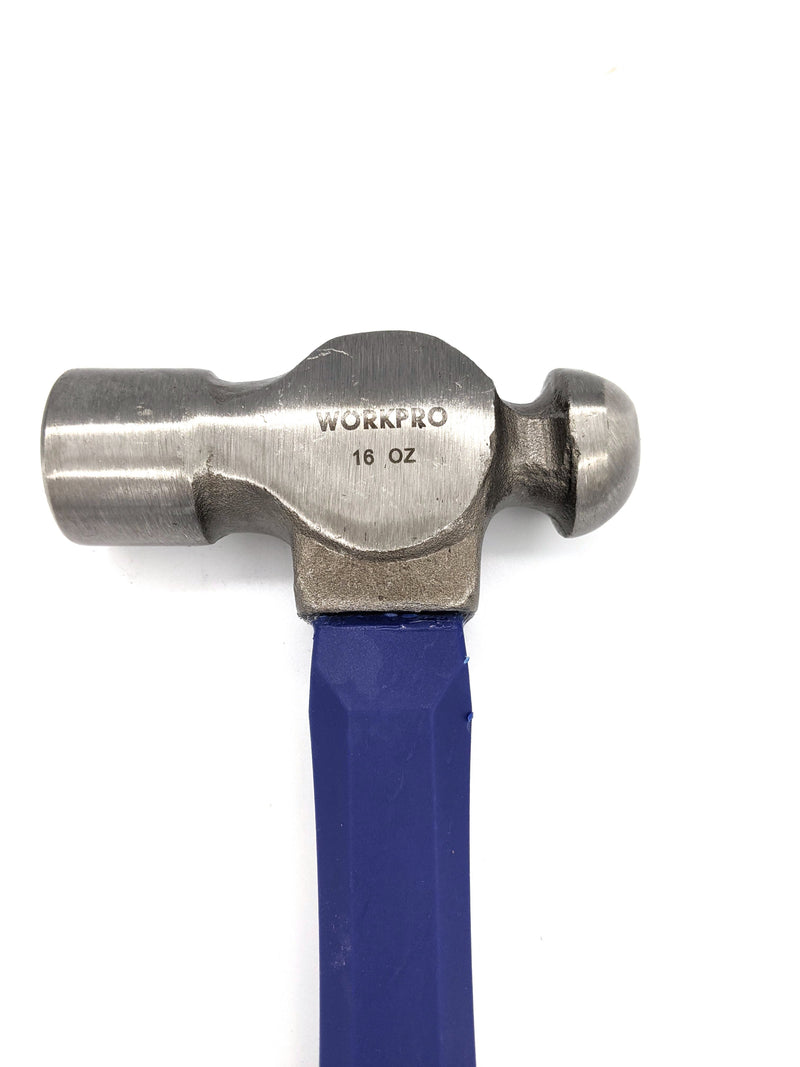 WORKPRO BALL-PEIN HAMMER WITH FIBERGLASS HANDLE 24OZ