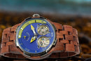 Men Dual Wheel Automatic Kosso Wood Watch