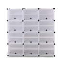 Cube Cabinet Shoe Storage Cabinet Organiser Shelf Stackable DIY 8 Tier 3 Column