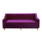 Wine 3 Seater Plush Stretch Sofa Cover