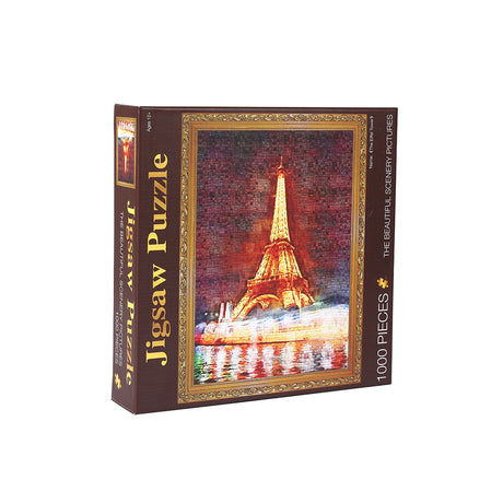 Jigsaw Puzzles 1000 Piece Eiffel Tower Adult Kids DIY Puzzle Toys Home Decor