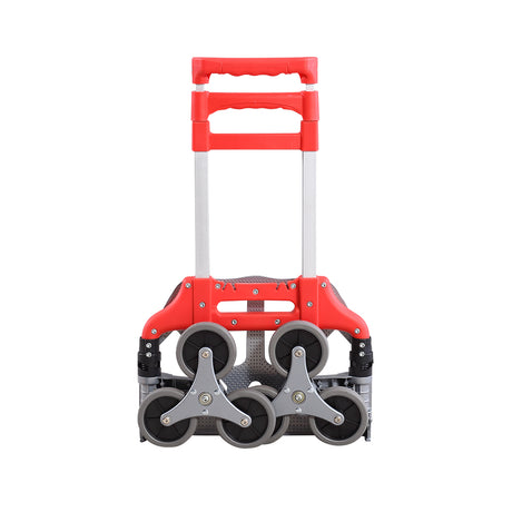 Stair Climbing Trolley 6 Wheels Aluminium Folding Hand Cart Climb Steps Portable