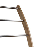 CARLA HOME Bamboo Towel Bar Metal Holder Rack 3-Tier Freestanding and Bottom shelf for Bathroom