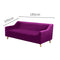 Wine 2 Seater Plush Stretch Sofa Cover