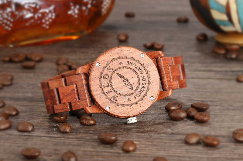 Handcrafted Kosso Wood Watch - Best Gift Idea!