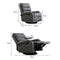 Levede Massage Chair Recliner Chairs Heated Lounge Sofa Armchair 360 Swivel Grey