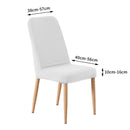 2x Dining Chair Covers Spandex Cover Removable Slipcover Banquet Party White