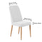 2x Dining Chair Covers Spandex Cover Removable Slipcover Banquet Party White