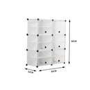 Cube Cabinet DIY Shoe Storage Cabinet Organiser Rack Shelf Stackable 6 Tier