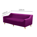 Wine 3 Seater Plush Stretch Sofa Cover