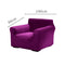 Wine 1 Seater Plush Stretch Sofa Cover