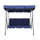 Outdoor Steel Swing Chair - Dark Blue (1 Box)