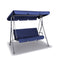 Outdoor Steel Swing Chair - Dark Blue (1 Box)