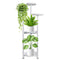 Levede Plant Stand Outdoor Indoor Flower Pots Rack Garden Shelf White 120CM