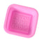 Soap Moulds Silicone 3D Shaped Mold DIY Handmade Tools Square Ellipse 50Pcs