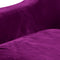 Wine 2 Seater Plush Stretch Sofa Cover