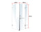 1000 x 1000mm Frameless 10mm Glass Shower Screen By Della Francesca