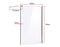 1200 x 2100mm Frameless 10mm Safety Glass Shower Screen