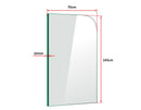 700 x 1450mm Frameless Bath Panel 10mm Glass Shower Screen By Della Francesca