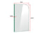 700 x 1450mm Frameless Bath Panel 10mm Glass Shower Screen By Della Francesca