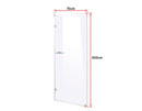 700 x 2000mm Frameless 10mm Safety Glass Shower Screen