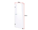 700 x 2100mm Frameless 10mm Safety Glass Shower Screen